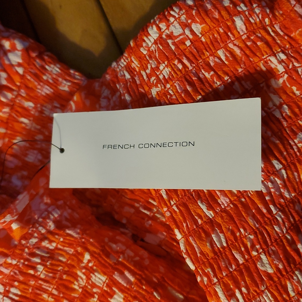 FRENCH CONNECTION Floral Ruffle Dress Size Med - Picture 7 of 8